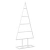 vidaXL Pom de Crăciun din metal KUOPIO 60 cm Oțel Alb