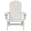 vidaXL Scaun Adirondack Alb 74 x 82 x 92cm HDPE