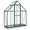 vidaXL Sere cu cadru de bază, verde, 169x58x202 cm, aluminiu