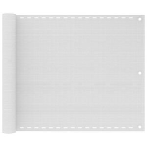 vidaXL Paravan de balcon, alb, 75x300 cm, HDPE