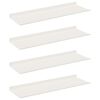 vidaXL Raft suspendat 4 buc. Alb 60 x 18 x 2,5 cm Oțel