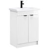 vidaXL Set de mobilier pentru baie Alb foarte lucios 56 x 37,5 x 81 cm