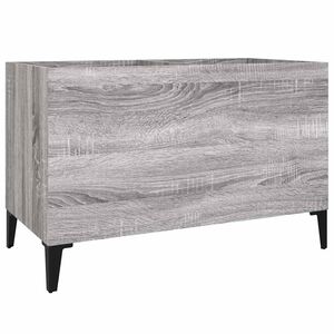 vidaXL Dulap pentru discuri gri sonoma 74,5x38x48 cm lemn prelucrat