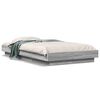 vidaXL Cadru de pat, gri sonoma, 90x190 cm, lemn prelucrat