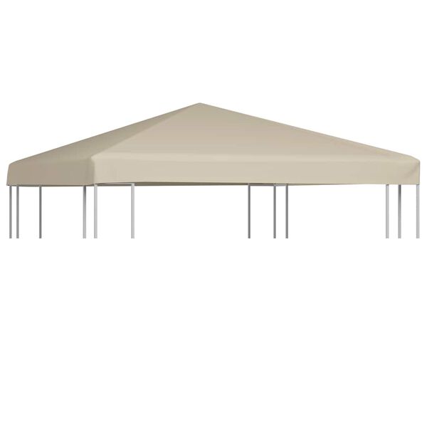 vidaXL Acoperiș de pavilion, bej, 3 x 3 m, 310 g/m²