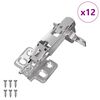 vidaXL Hinge 12 buc. Nichel 139 x 64,1 x 10 mm Fier