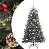 vidaXL Brad de Crăciun artificial Verde 150 cm PVC și Plastic și Oțel