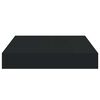 vidaXL Raft de perete suspendat, negru, 23x23,5x3,8 cm, MDF