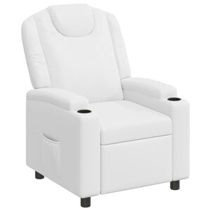 vidaXL Fotoliu recliner Alb 75 x 95 x 106 cm Țesătură