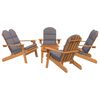 vidaXL Set mobilier de grădină Adirondack, 5 piese, lemn masiv acacia