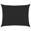 vidaXL P&acirc;nză parasolar, dreptunghiular, negru, 6x8 m, HDPE, 160 g/m&sup2;