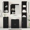 vidaXL Set de mobilier pentru baie cu sertar TULUM Negru Lemn compozit