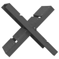 vidaXL Suport pentru bușteni gri 47x39,5x48 cm lemn masiv de pin