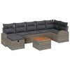 vidaXL Set de canapele pentru grădină 8 buc. Gri Rattan poli