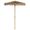 vidaXL Umbrelă Tiki cu baldachin din frunză de bananier, 180 cm, bambus