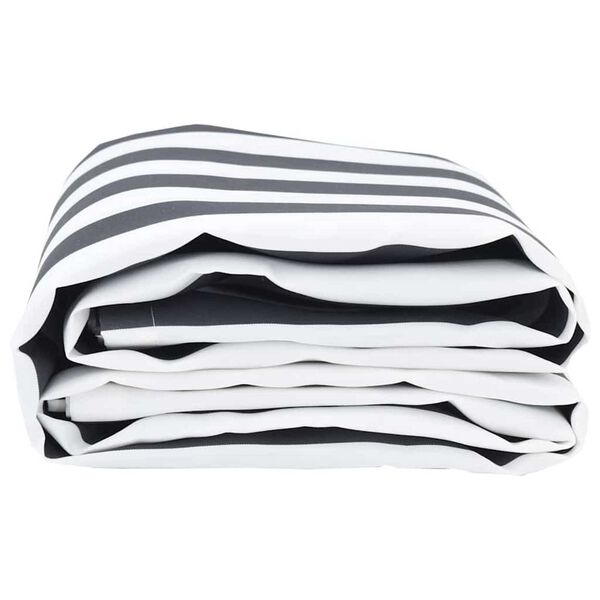 vidaXL Înlocuire de copertină Antracit și Alb 1000 x 160 cm