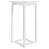 vidaXL Masă de bar, alb, 60x60x110 cm, lemn masiv de pin