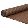 vidaXL Gard de grădină cu două fețe, maro, 1,8x3 m, PVC