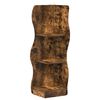 vidaXL Raft de colț Stejar fumuriu 34 x 33 x 102 cm Lemn prelucrat