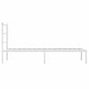 vidaXL Cadru pat metalic cu tăblie, alb, 90x200 cm