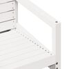 vidaXL Set mobilier de grădină, 3 piese, alb, lemn masiv de pin