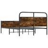 vidaXL Cadru de pat fără saltea 140x190 cm Lemn derivat stejar Sonoma