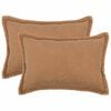 vidaXL Husă pentru pernă 2 pcs HOUTEN Bej 50 x 75 cm Boucl&eacute;