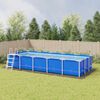 vidaXL Acoperire geotextil piscină, gri deschis, 999x500 cm, poliester
