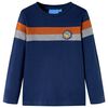 Tricou pentru copii cu m&acirc;neci lungi, bleumarin, 104