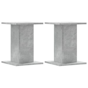 vidaXL Suport de plante, 2 buc., gri beton, 30x30x40 cm lemn prelucrat