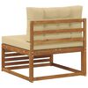 vidaXL Canapea centrală pentru exterior Lemn Solid de Acacia natural