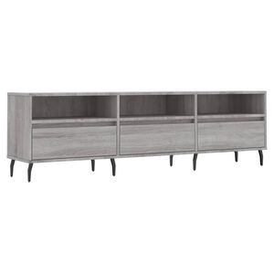 vidaXL Comodă TV, gri sonoma, 150x30x44,5 cm, lemn prelucrat