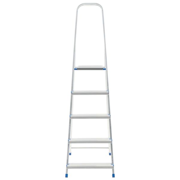 vidaXL Scară cu 5 trepte, 150 kg, aluminiu