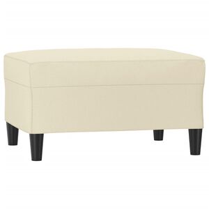 vidaXL Taburet, crem, 70x55x41 cm, piele ecologică
