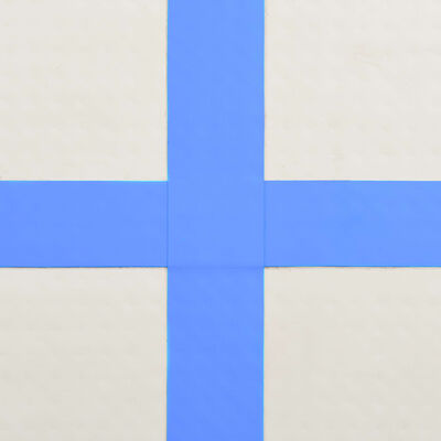 vidaXL Saltea gimnastică gonflabilă, pompă, albastru 60x100x15 cm, PVC
