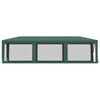 vidaXL Cort de petrecere cu 8 pereți din plasă, verde, 3x9 m, HDPE