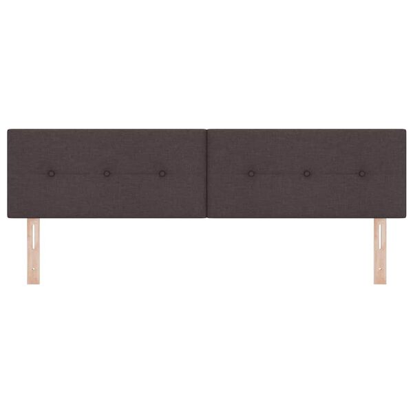 vidaXL Tăblie cap cu headboard Manual Maro &icirc;nchis 180 cm țesătură