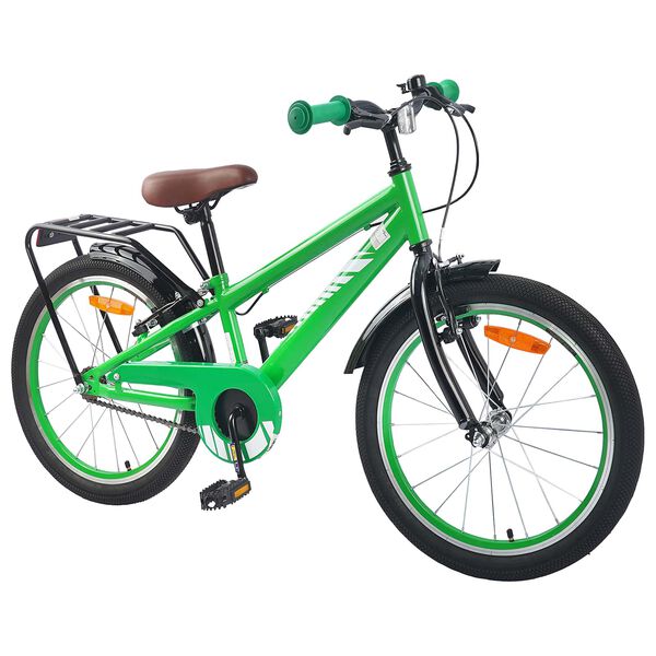vidaXL Bicicletă pentru Copii 18 Inci pentru 5-7 ani Verde