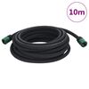 vidaXL Furtun poros de grădină, negru, 0,6", 10 m, cauciuc