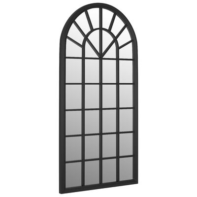vidaXL Oglindă,negru, 90x45 cm,fier, pentru utilizare în interior