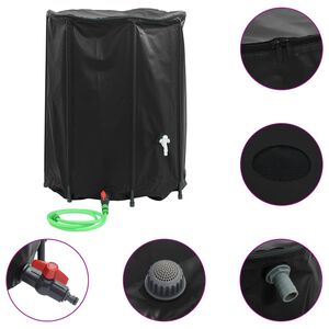 vidaXL Rezervor de apă cu robinet, pliabil, 750 L, PVC