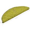 vidaXL Covorașe pentru trepte scară, 15 buc., verde, 56x17x3 cm