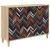 vidaXL Bufet OMMEN Sonoma 102 x 33 x 75 cm Lemn prelucrat