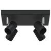 vidaXL Spot de tavan Negru 26 x 26 x 11,5 cm Metal