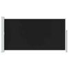 vidaXL Copertină laterală pentru terasă/curte, negru, 160x300 cm