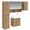 vidaXL Set dulap baie 5 buc. Stejar Artizanal Lemn prelucrat