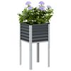 vidaXL Jardinieră de grădină antracit 45x45x88 cm oțel
