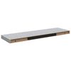 vidaXL Rafturi de perete suspendate,4 buc,gri beton,80x23,5x3,8 cm,MDF