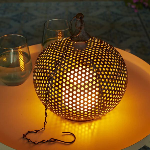 Luxform Lampă de grădină orientală cu LED Damascus, albastru &icirc;nvechit