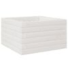 vidaXL Jardinieră de grădină, alb, 40x40x23 cm, lemn masiv de pin
